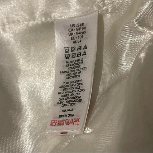 White Vest (Girls size 4) - Picture 6 of 6